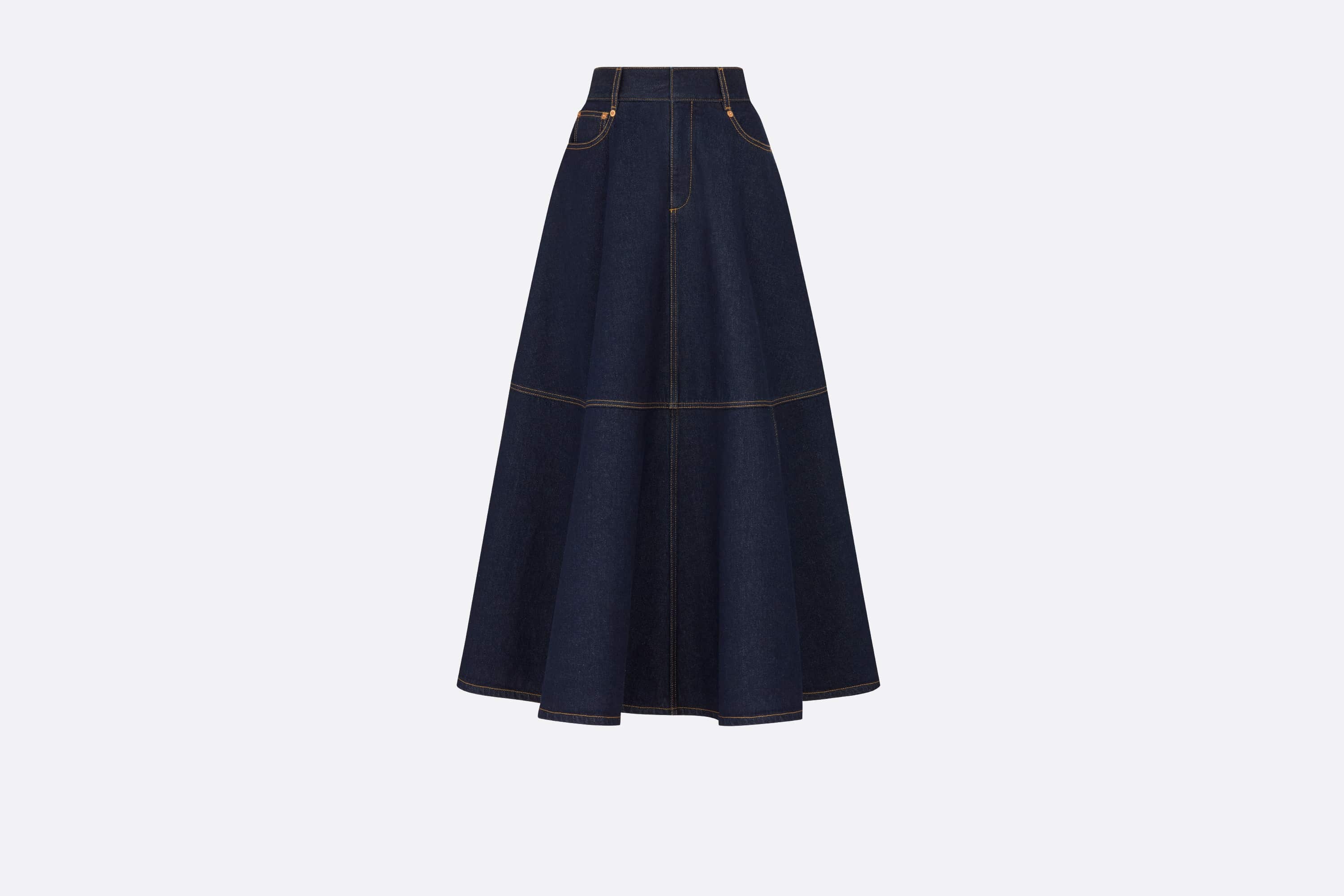 Flared Mid-Length Skirt - 1