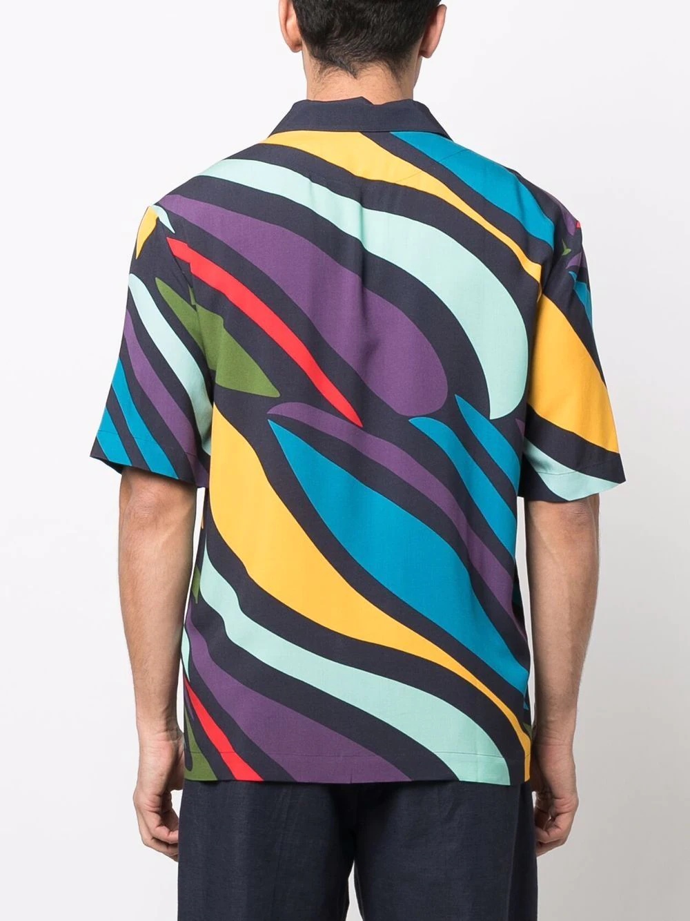 abstract-print shirt - 4