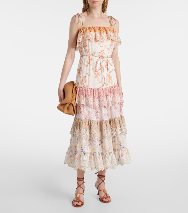 Zimmermann Lucky tiered cotton maxi dress outlook