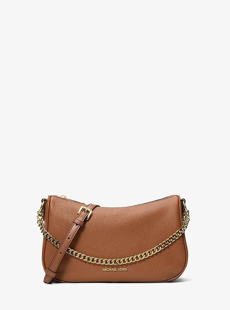 Carmela Medium Pebbled Leather Convertible Crossbody Bag - 1