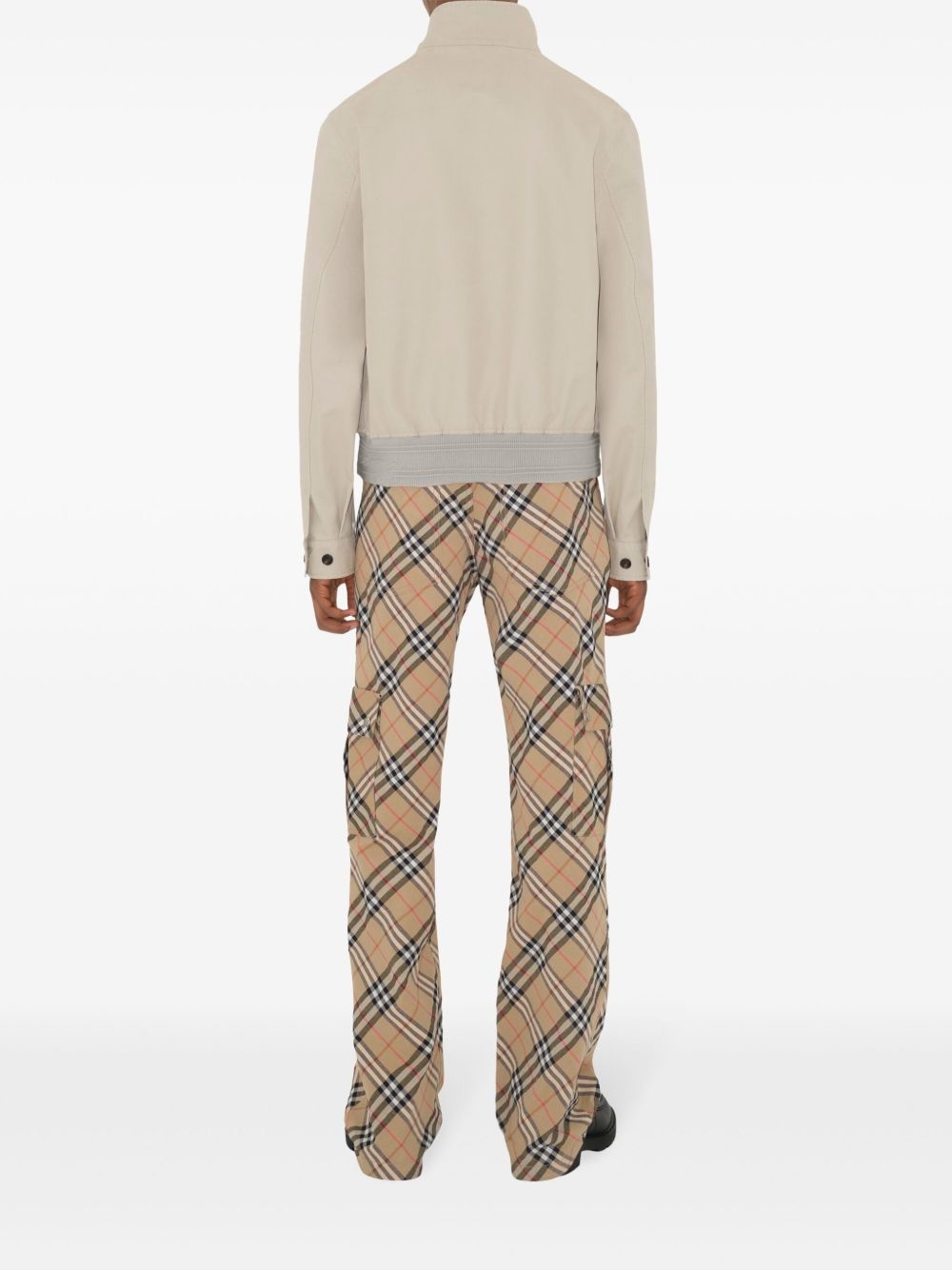 checked cargo pants - 4