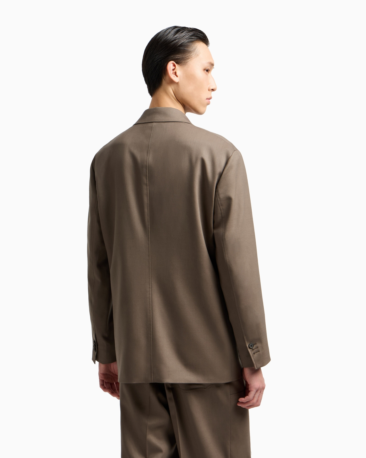 VIRGIN-WOOL TWILL SINGLE-BREASTED BLAZER - 3