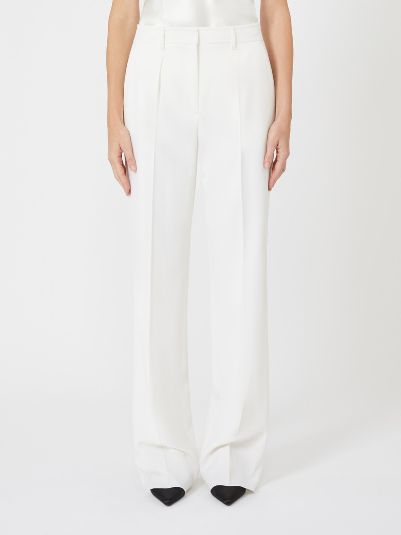 ADIGE1234 Straight gabardine wool trousers 3