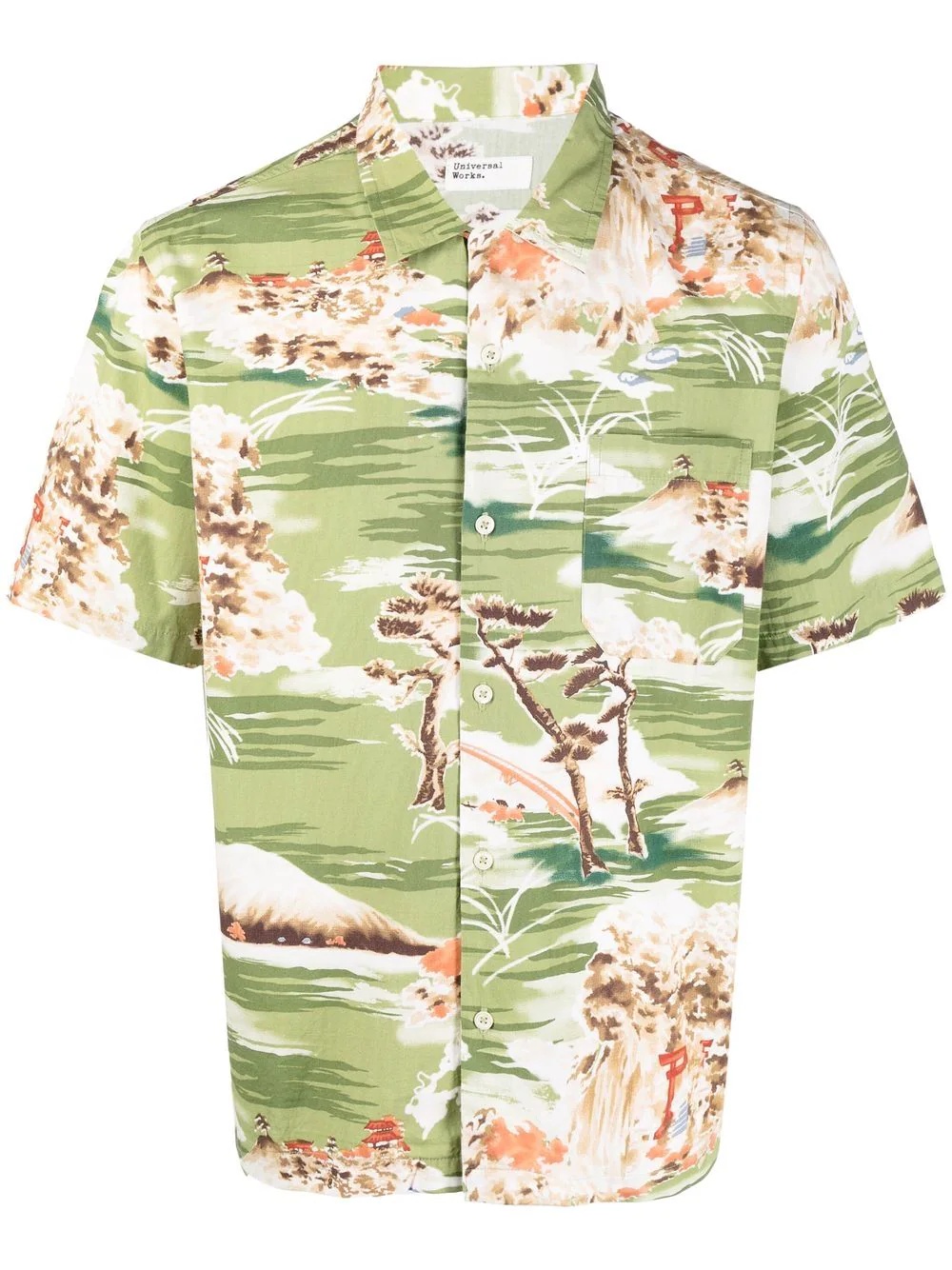 graphic-print short-sleeve shirt - 1