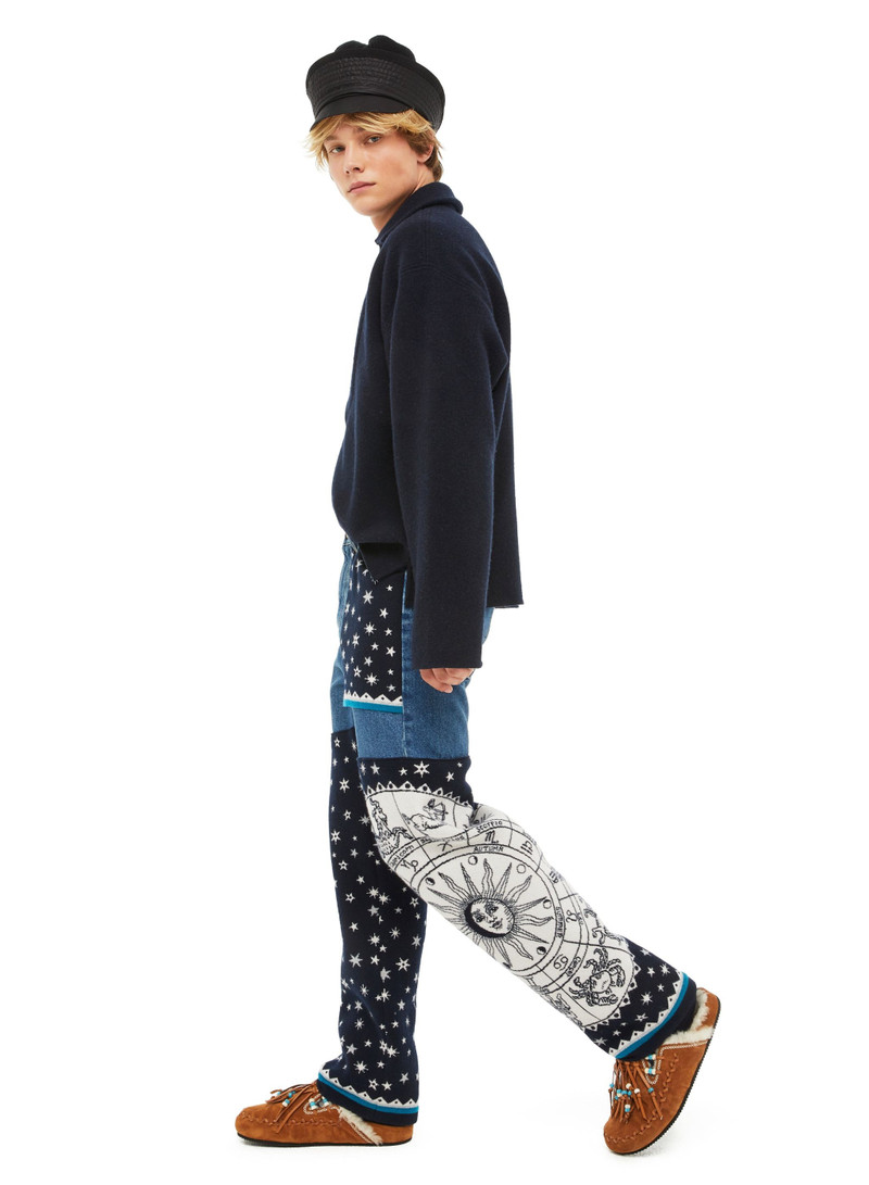 Alanui Astrology Wheel Denim Pants outlook