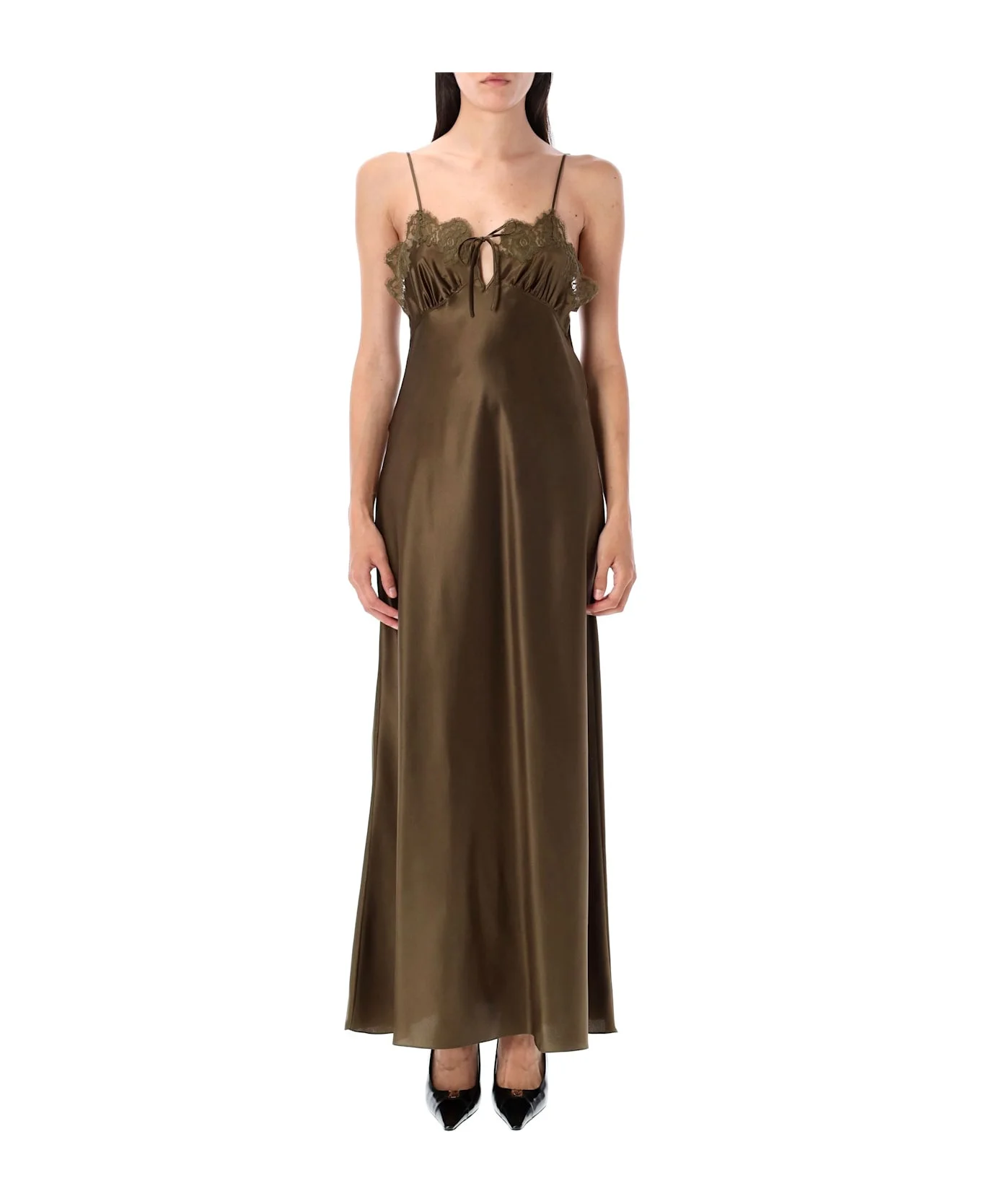 Silk Satin Slip Dress - 1