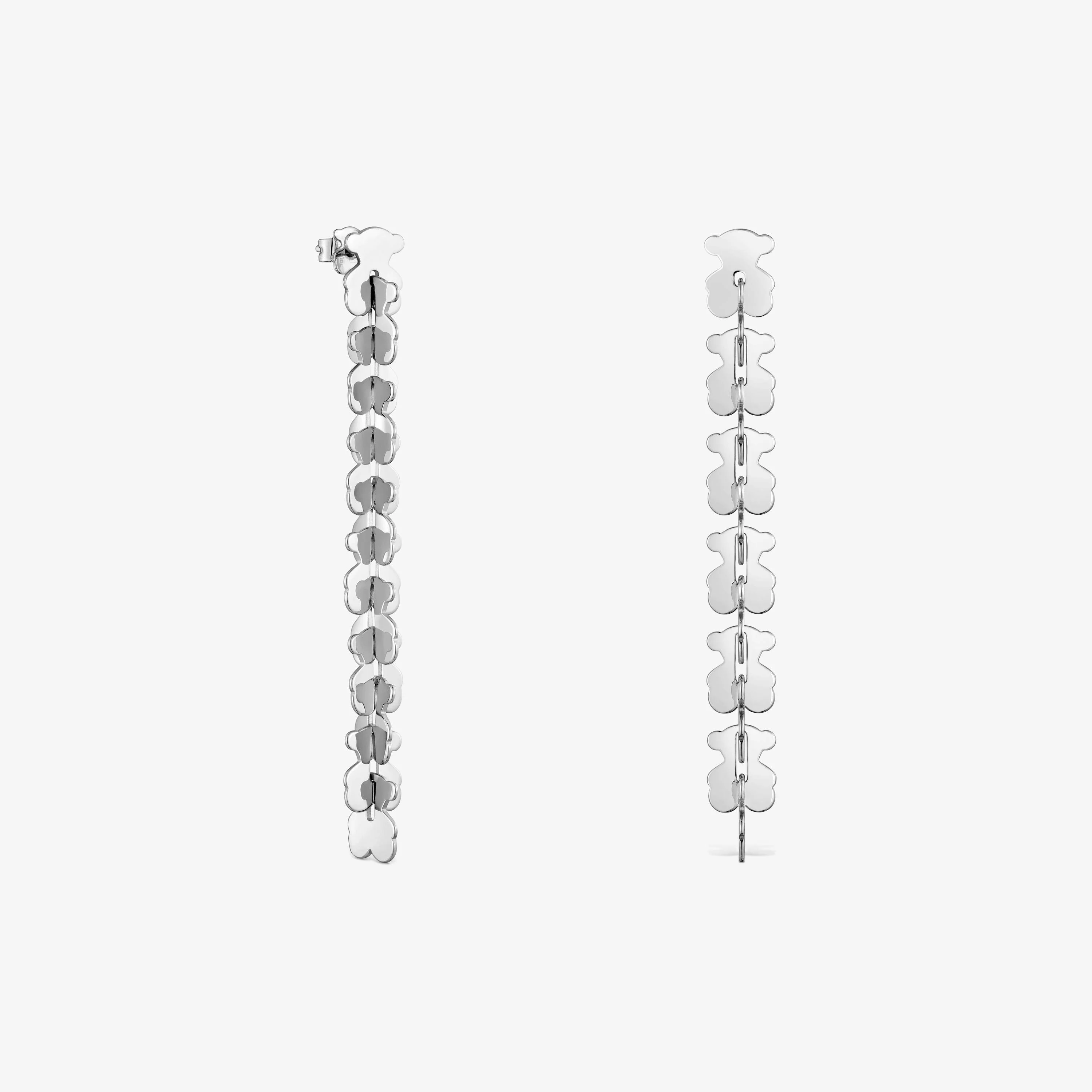 Long steel Earrings with bear motifs TOUS Carrusel - 1