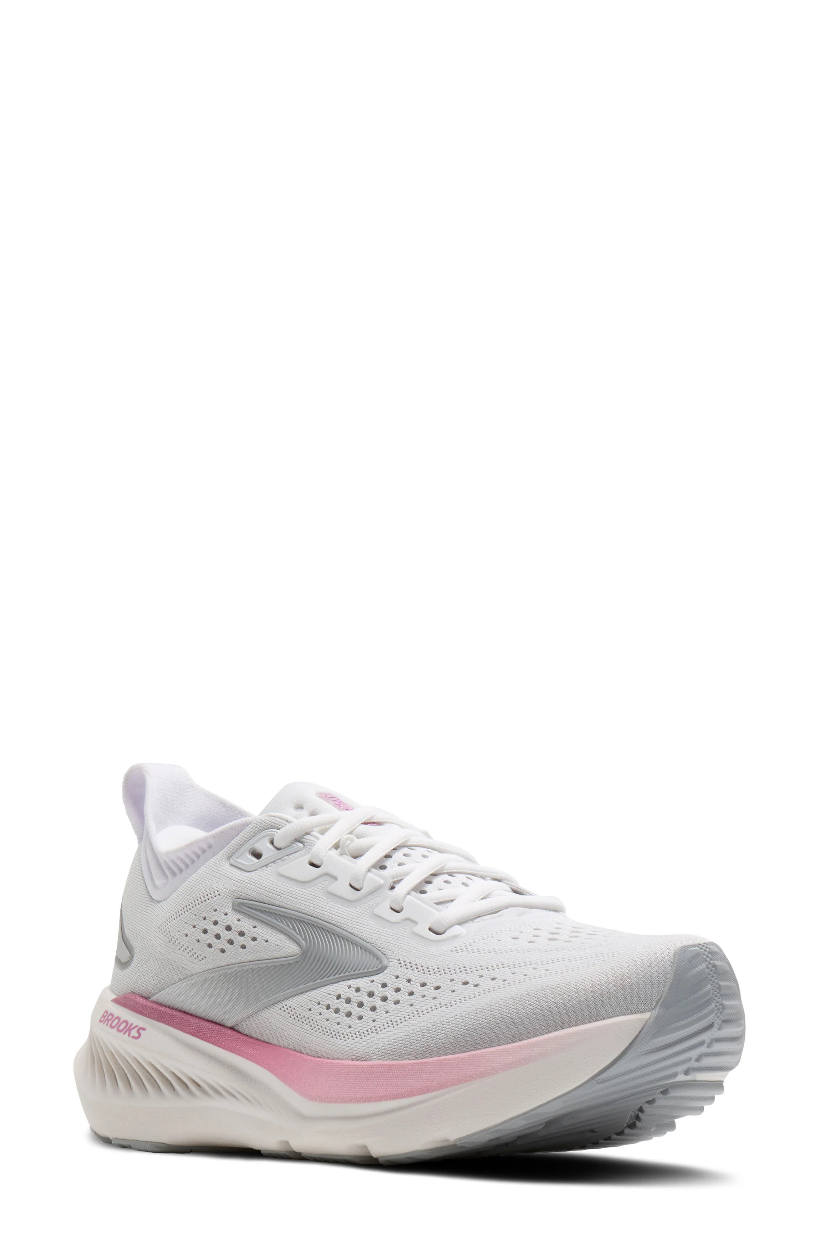 Brooks Glycerin 23 Running Shoe in White/harbor Mist/metallic at Nordstrom - 1