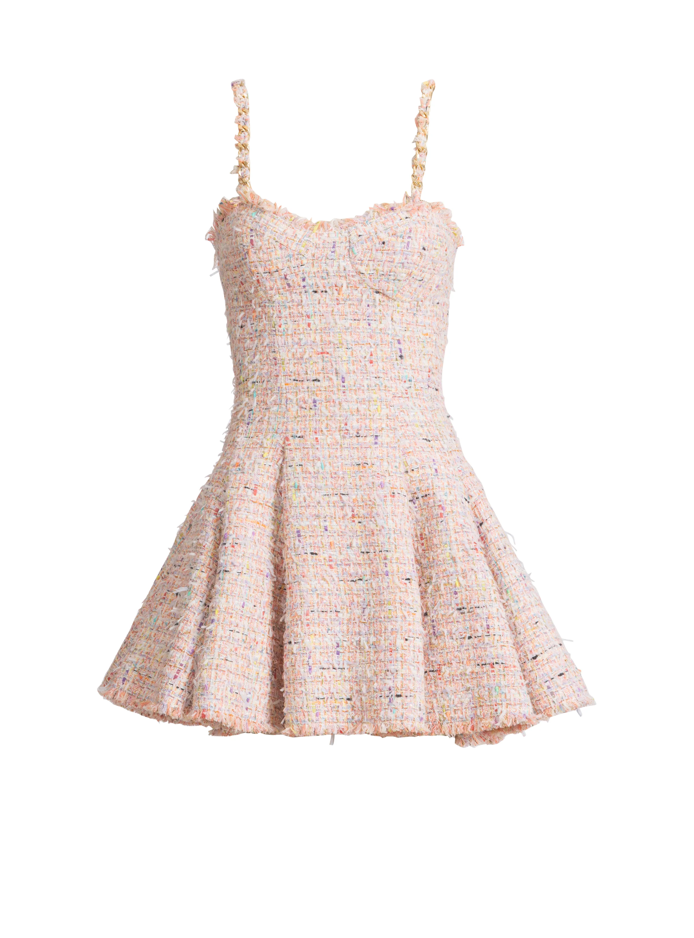 Flared tweed dress - 1