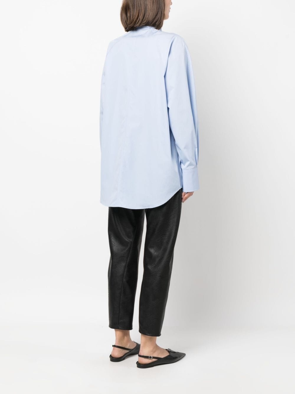 oversized long-sleeve cotton shirt - 4