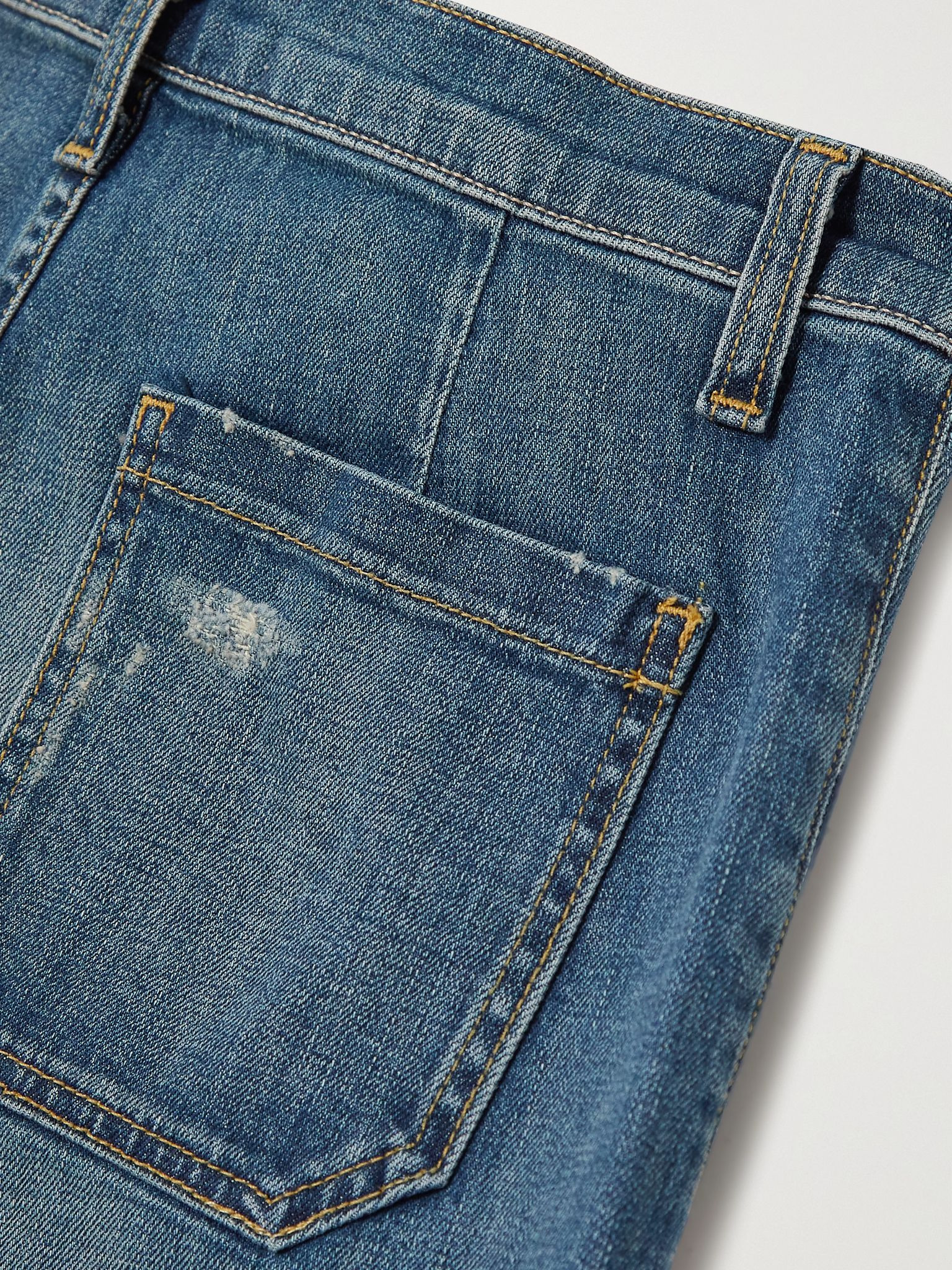 Florence distressed high-rise flared jeans Mid denim - 6