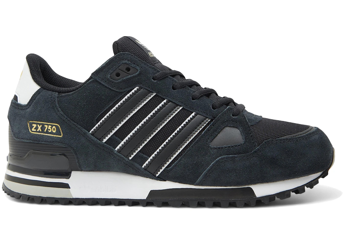 A7075‼️ adidas adidas ZX 750 Black White | REVERSIBLE