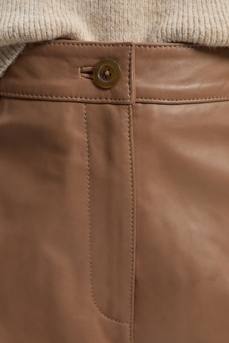 Leather Tailored Shorts 3
