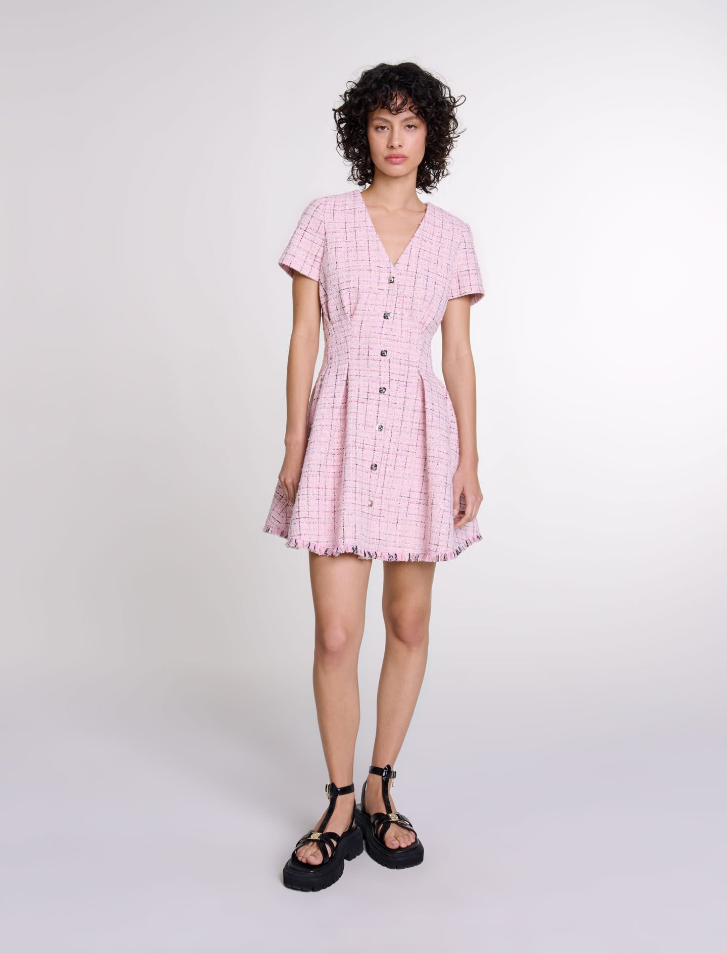 Tweed babydoll dress - 2