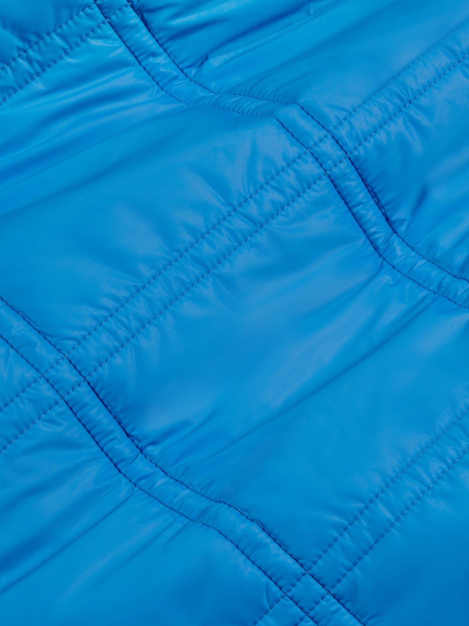 Mens Flower-Warmth Quilted Gilet - Cerulean Blue - 5