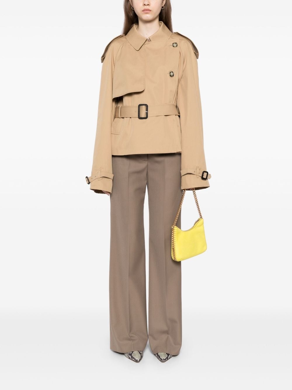 belted trench coat - 3