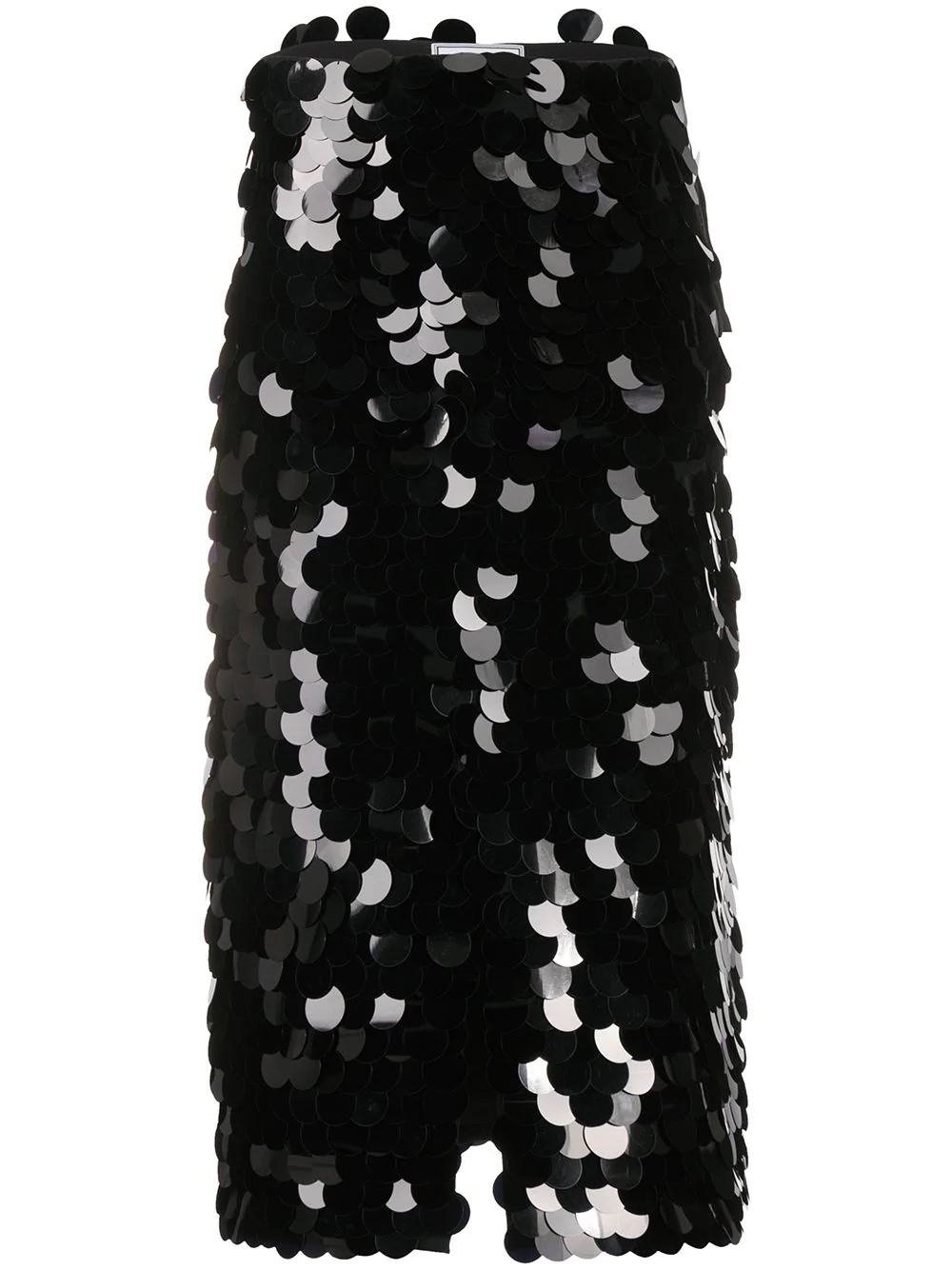 front slit sequinned skirt - 1