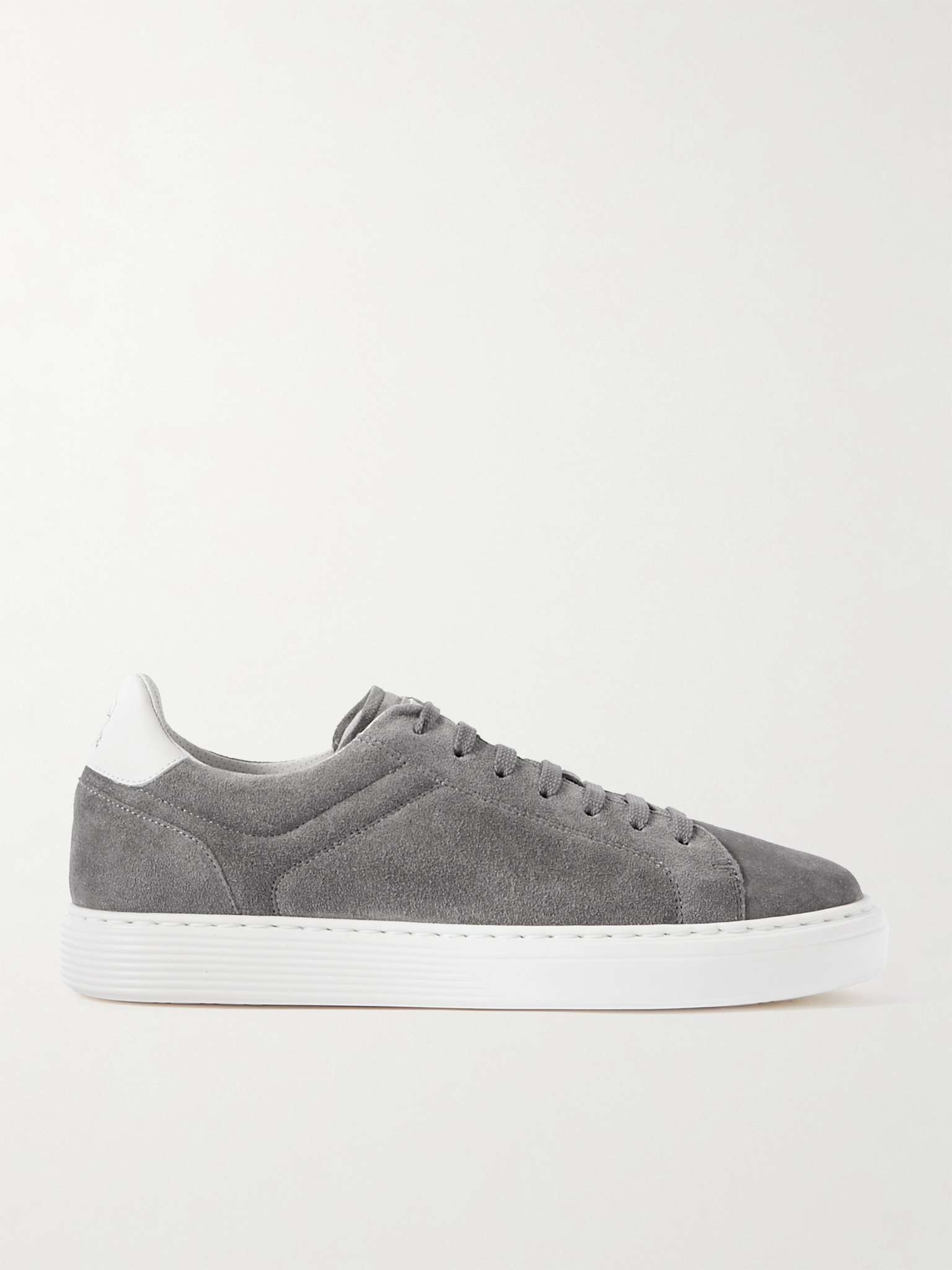 Urano Leather-Trimmed Suede Sneakers - 1