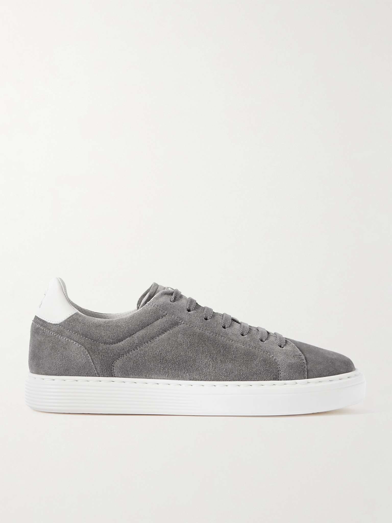 Urano Leather-Trimmed Suede Sneakers - 2
