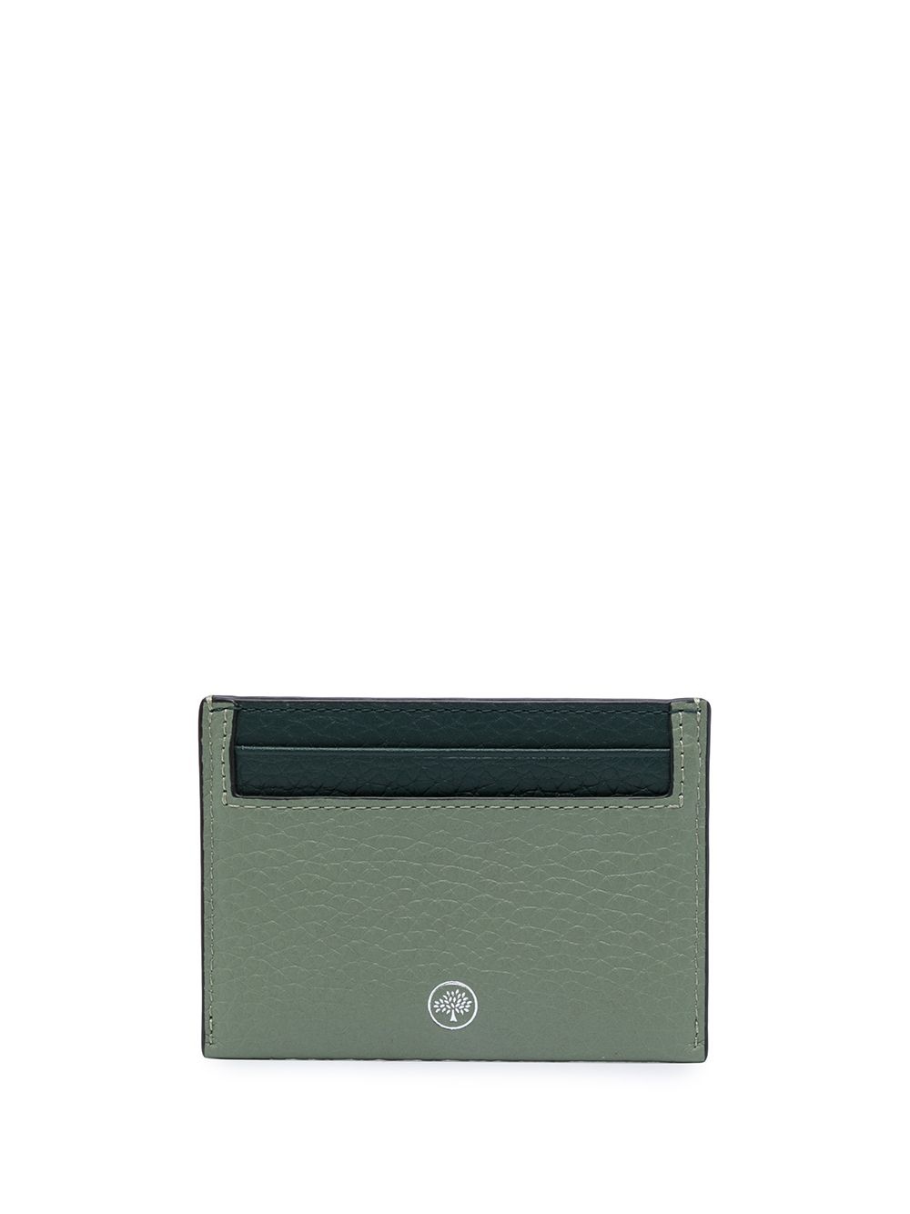 logo-detail leather cardholder - 2