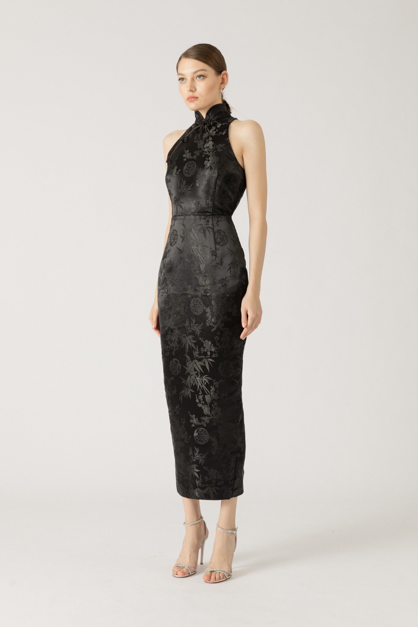 JILL CHINESE JACQUARD PENCIL DRESS - 3