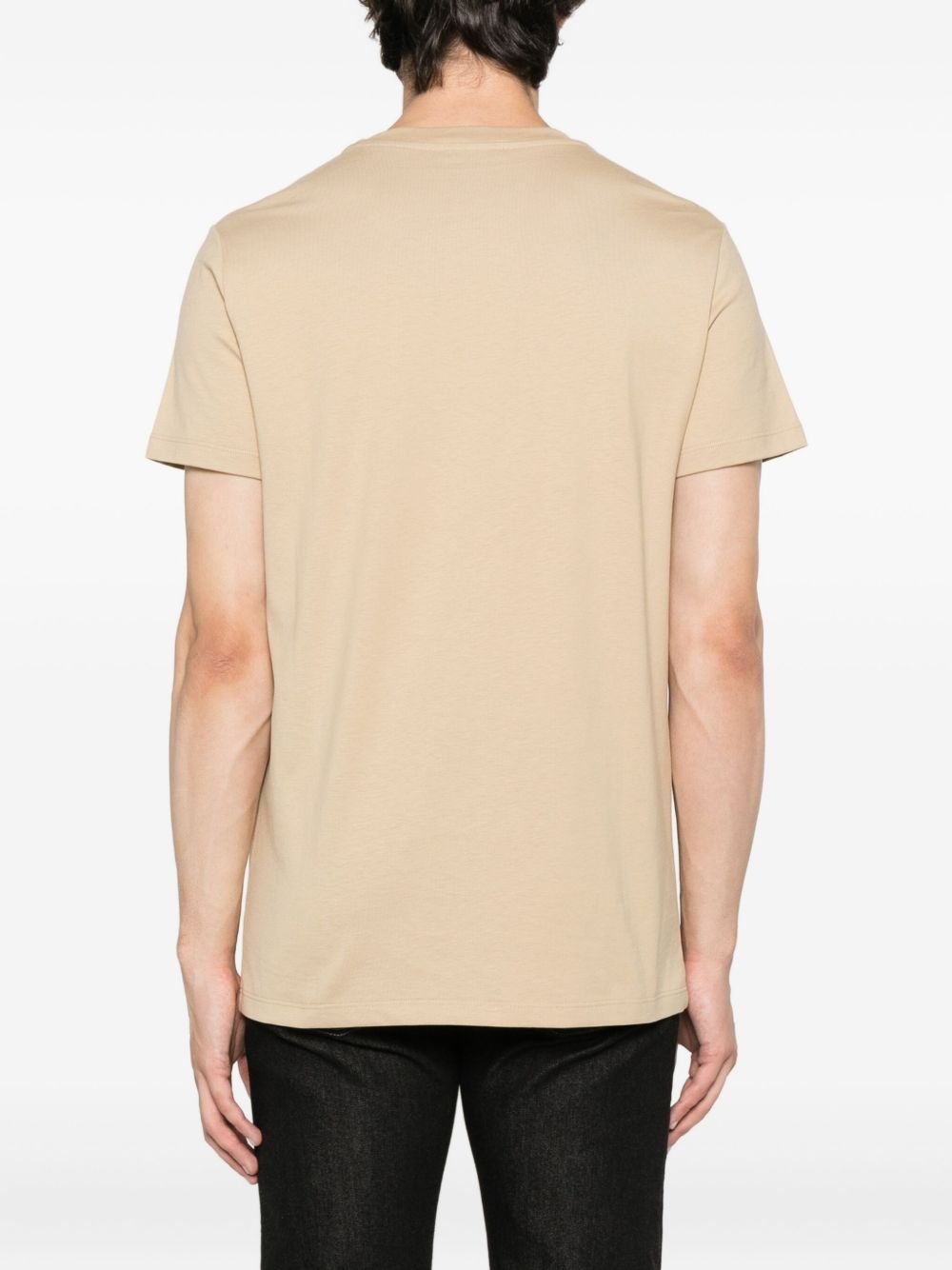 logo-detail cotton T-shirt - 3