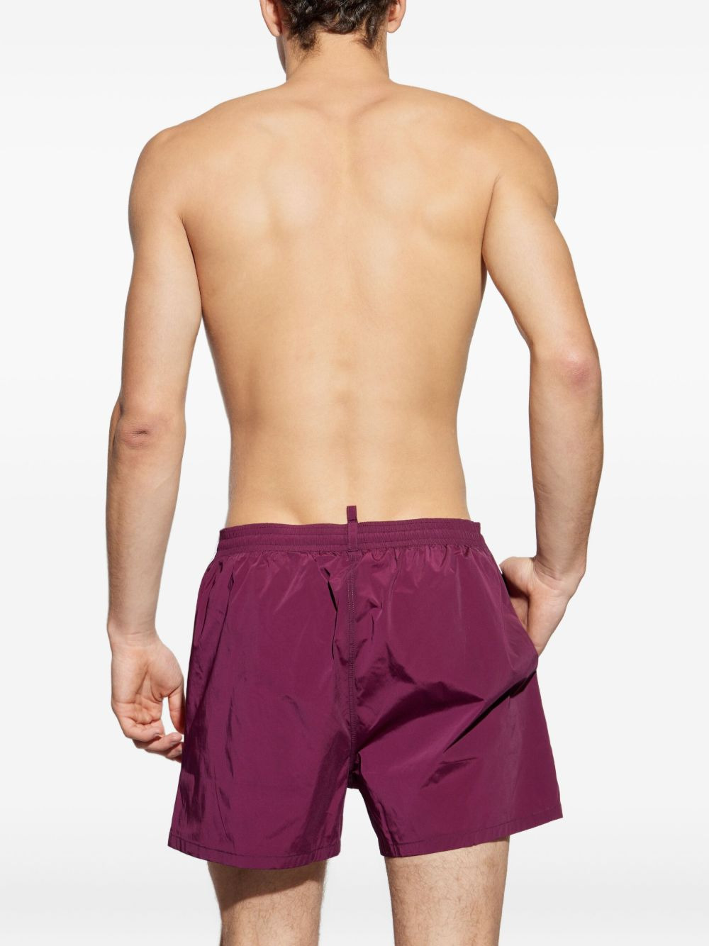 logo-embroidered swim shorts - 4