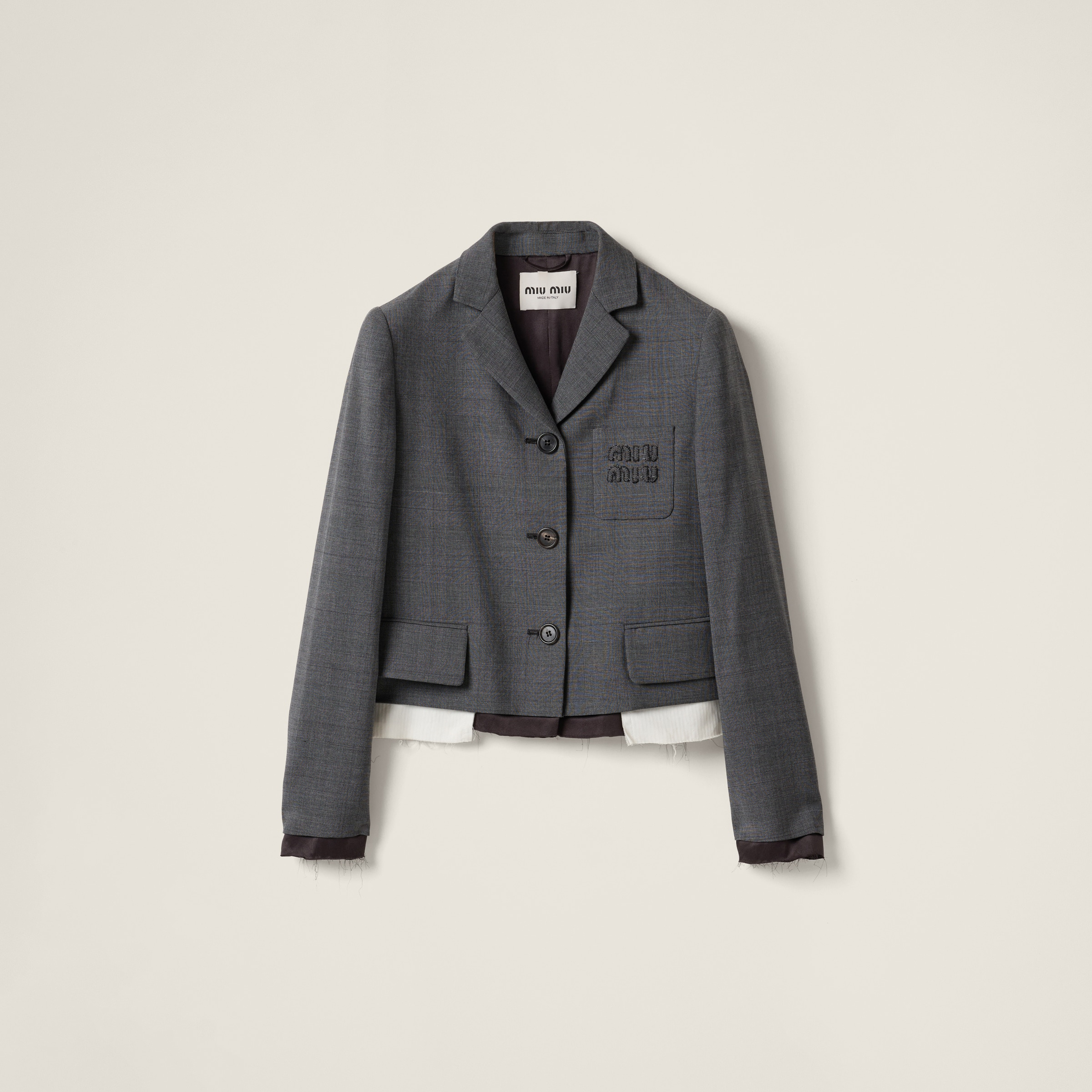 Single-breasted Prince of Wales check jacket - 1