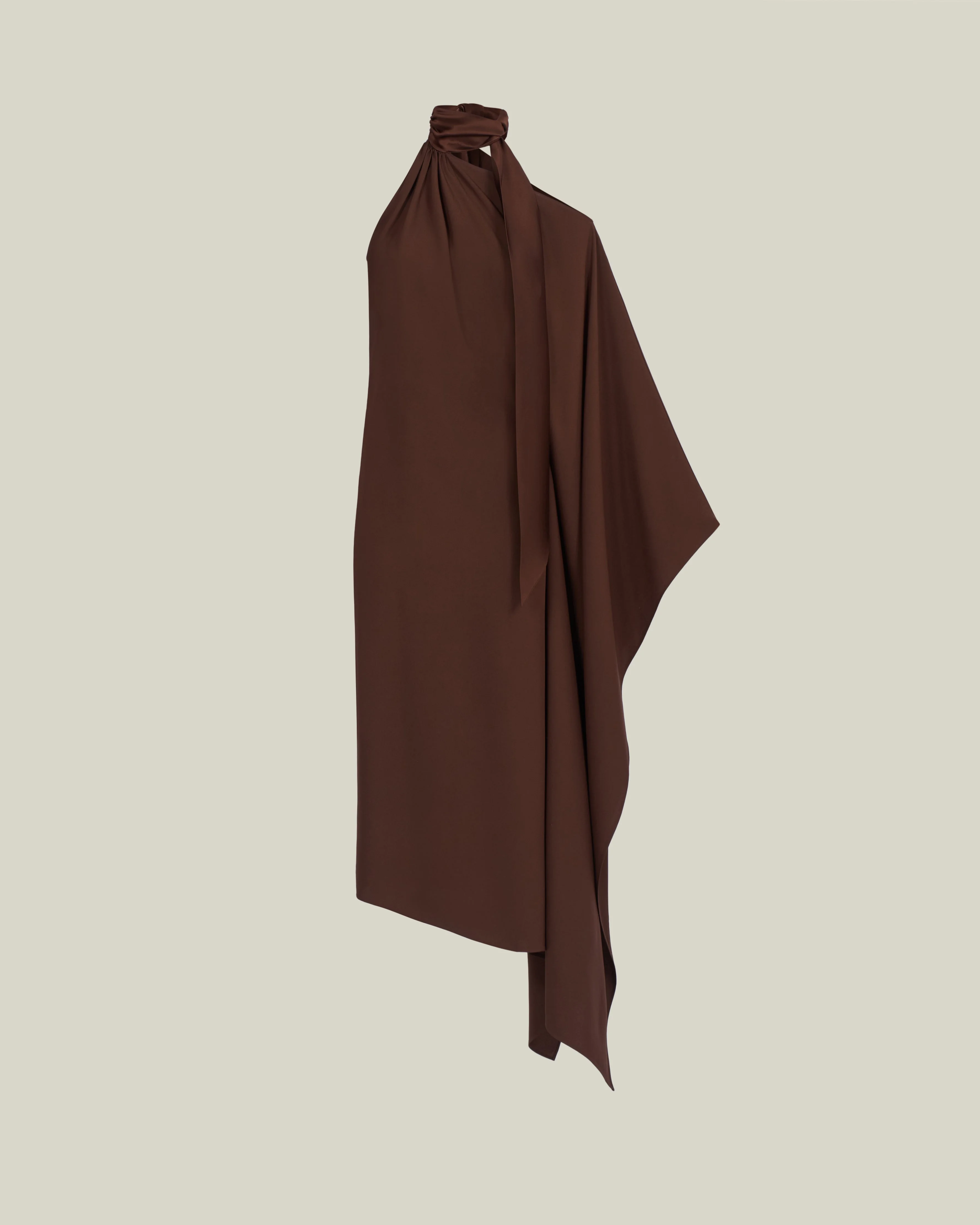 Atlas Dress in Cocoa - 1