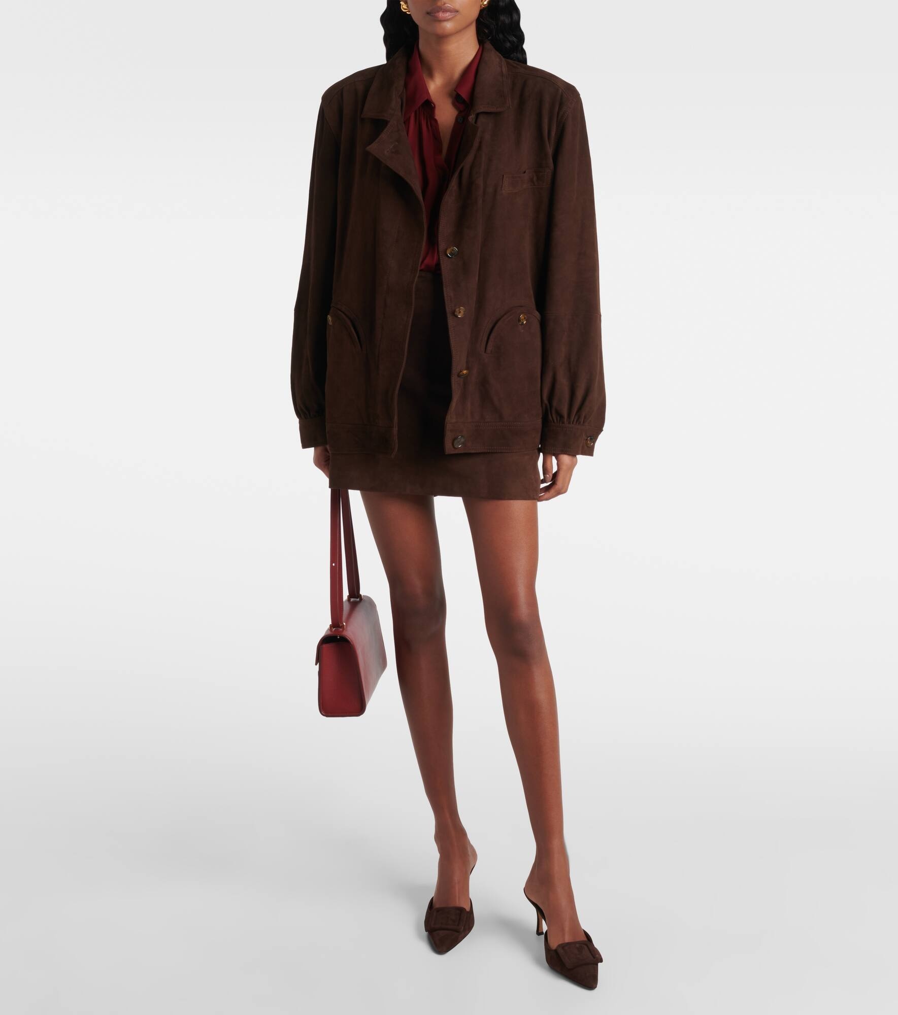 Cleo suede bomber jacket - 2