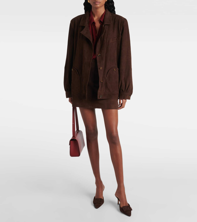 BLAZÉ MILANO Cleo suede bomber jacket outlook