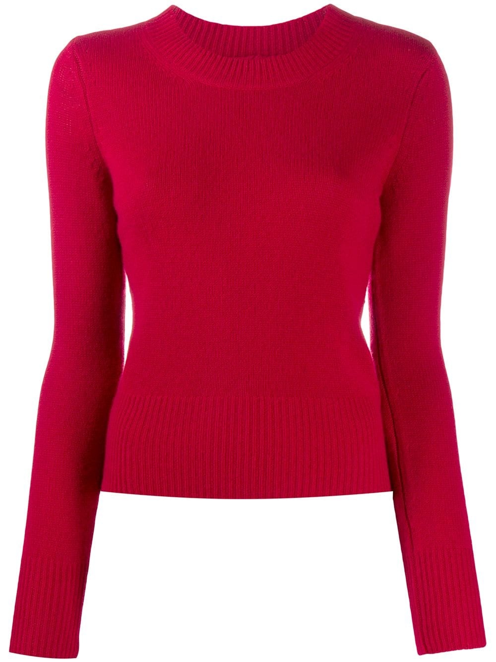 crew neck knitted jumper - 1