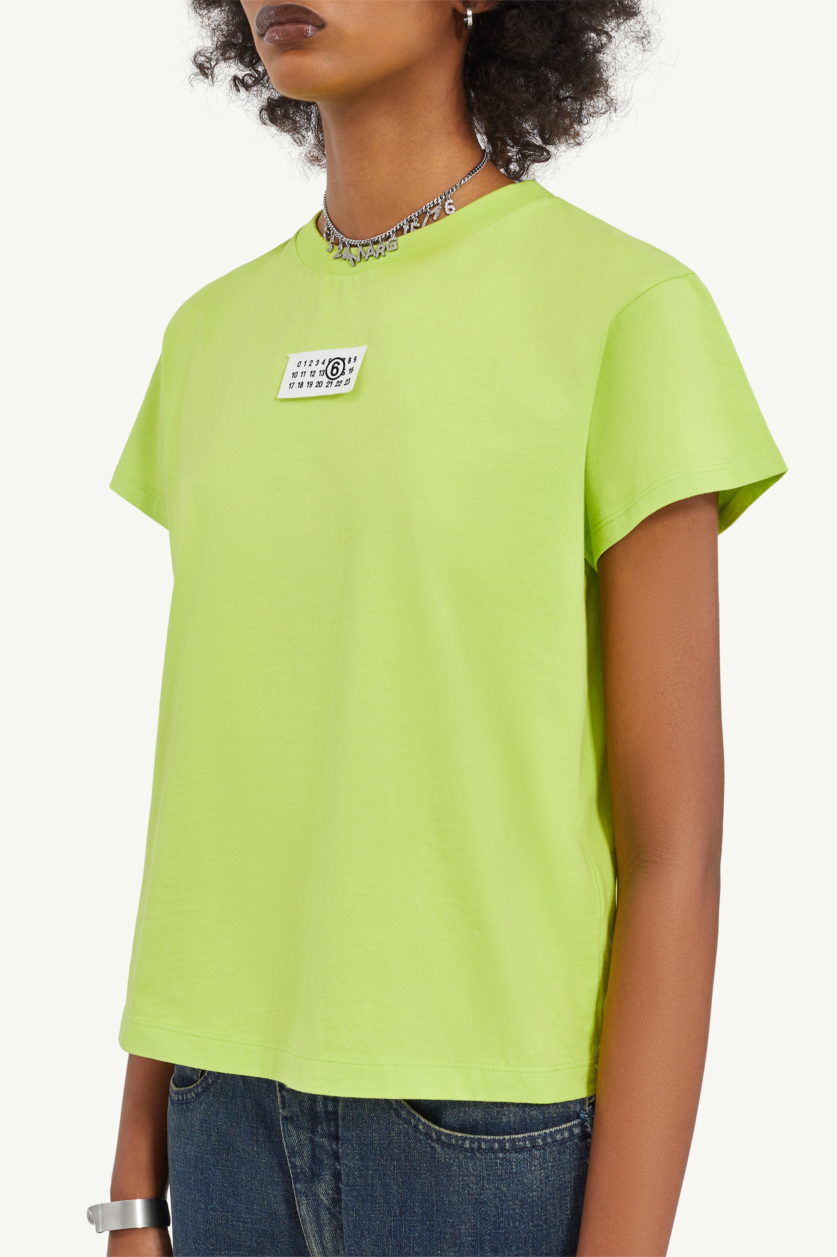 Cropped Neon Green T-Shirt - 5