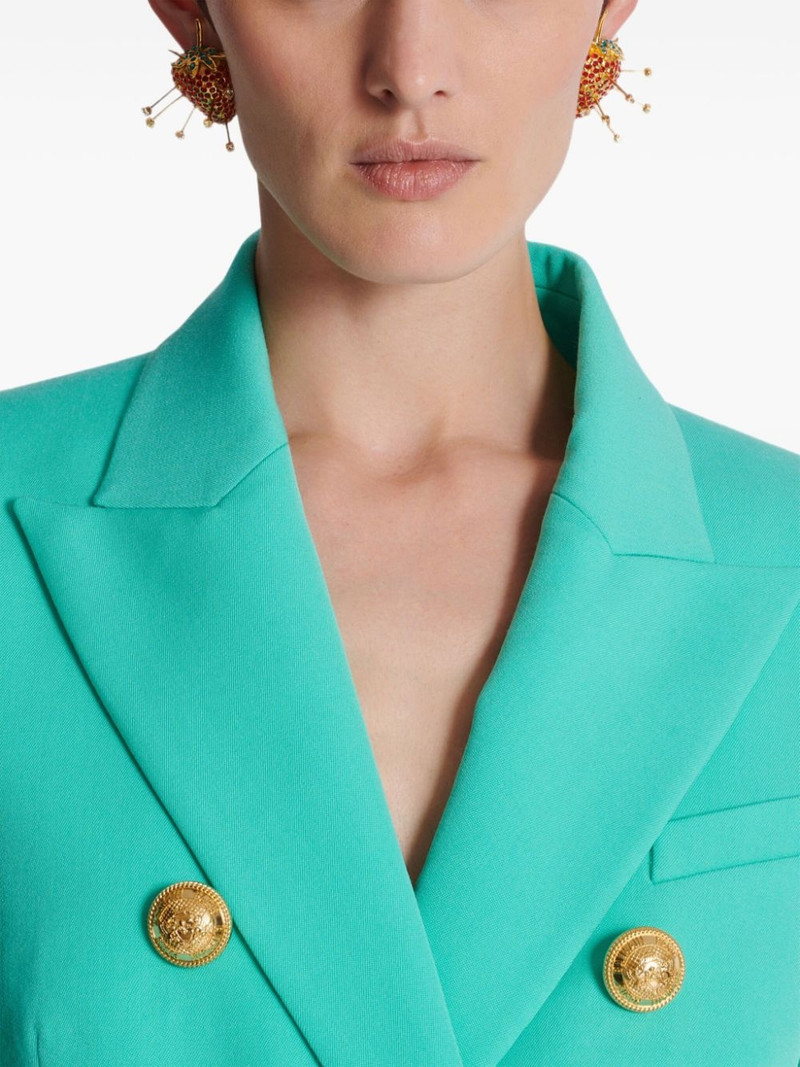 Balmain strawberry rhinestones earrings outlook