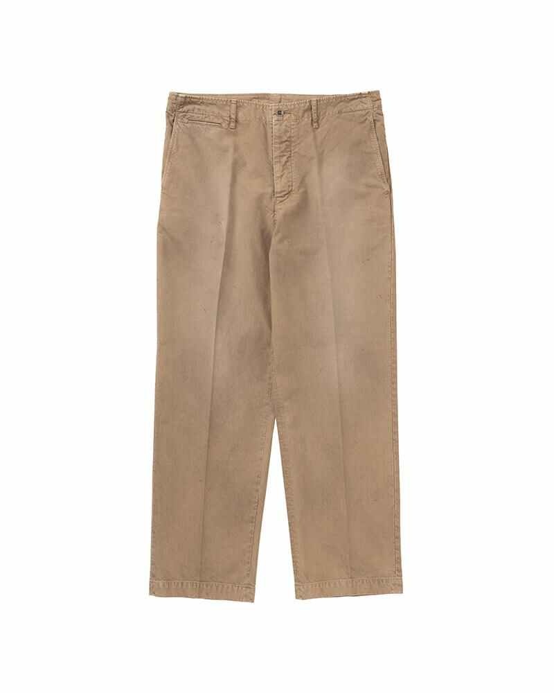 visvim FIELD CHINO PANTS DMGD BEIGE | REVERSIBLE