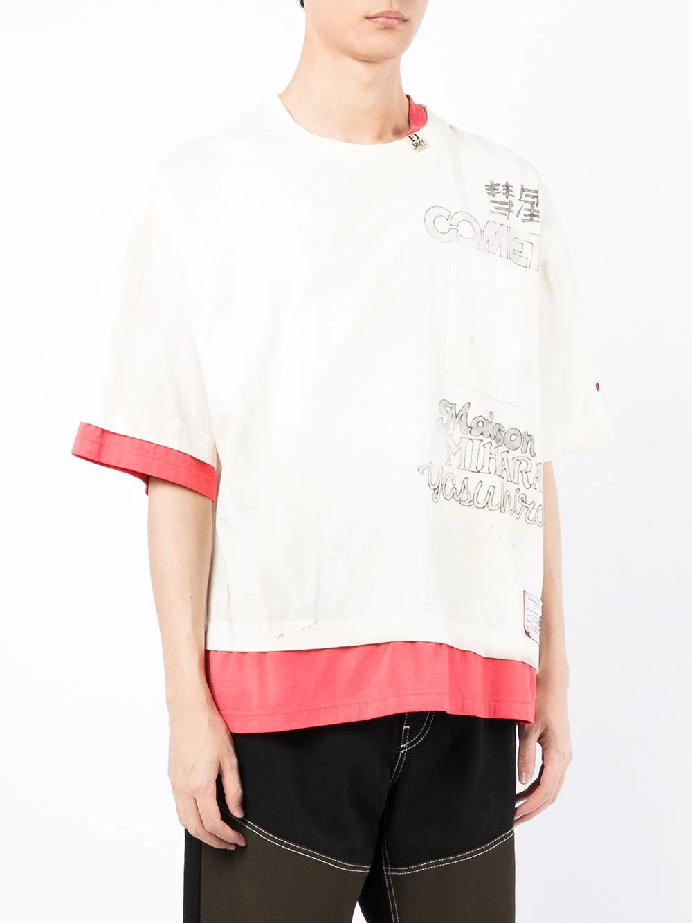 layered logo-print T-shirt - 3