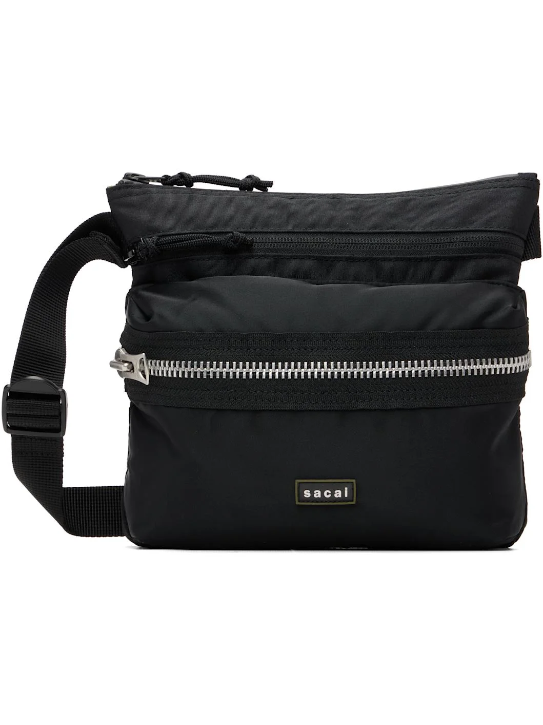 Black Pocket Sacoche Bag - 1