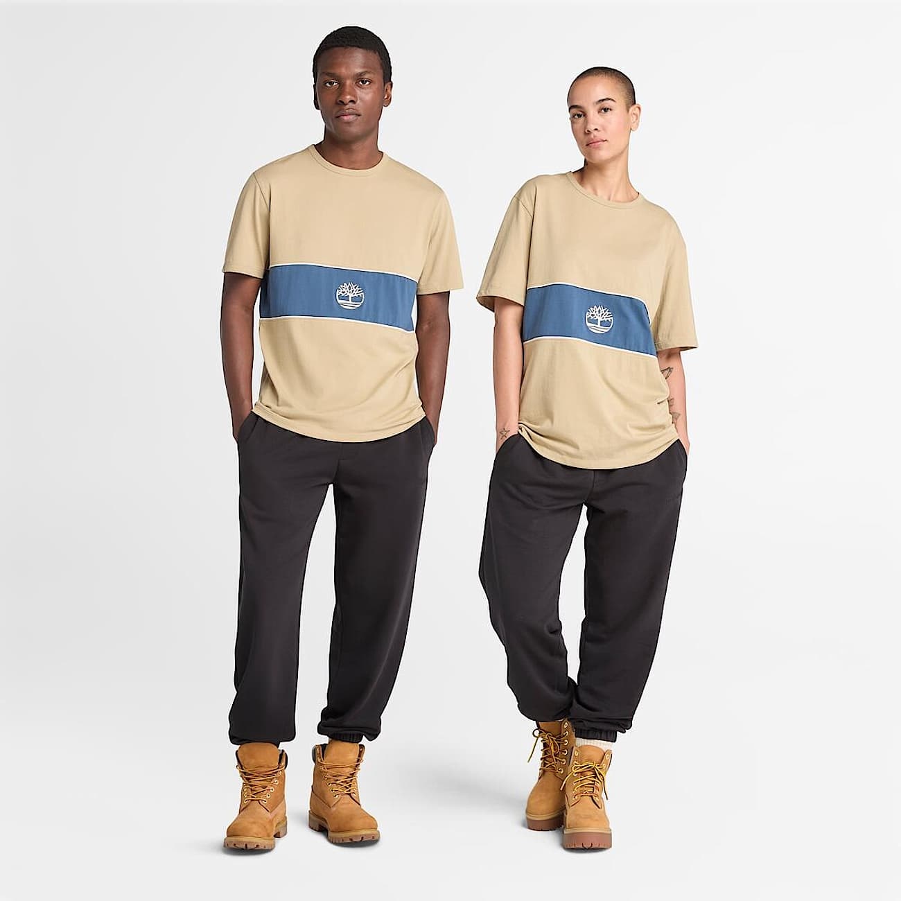 Cut-and-Sew Short-Sleeve T-Shirt - 2