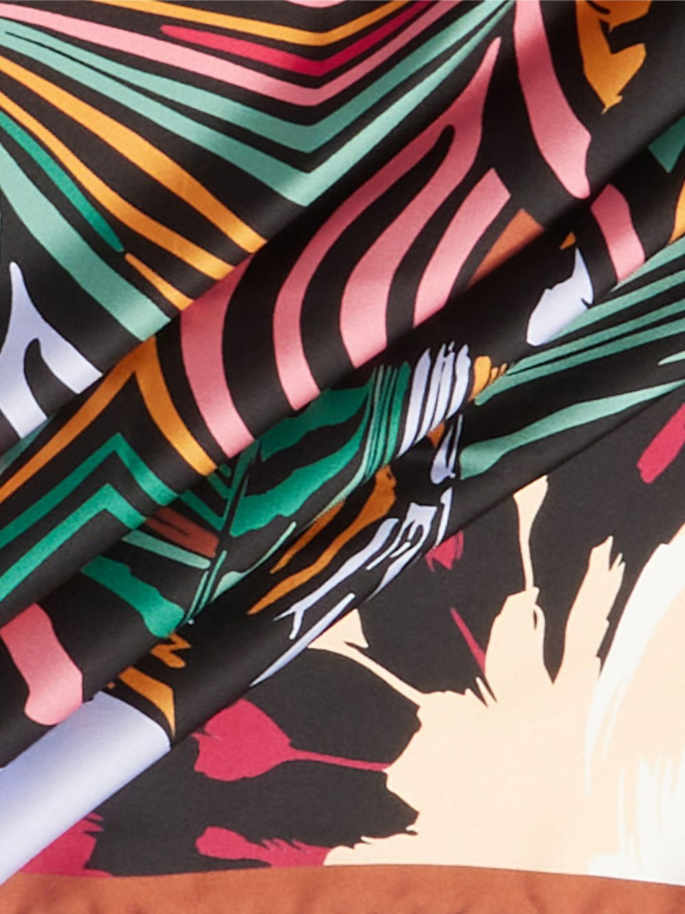 Zebra Mania silk scarf - 3