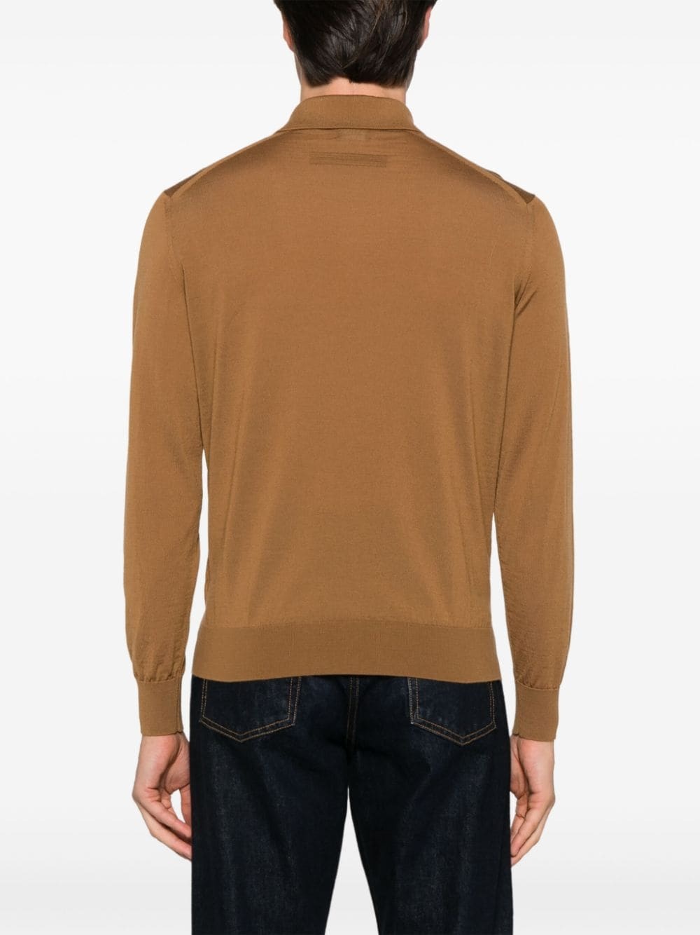 wool polo shirt - 3