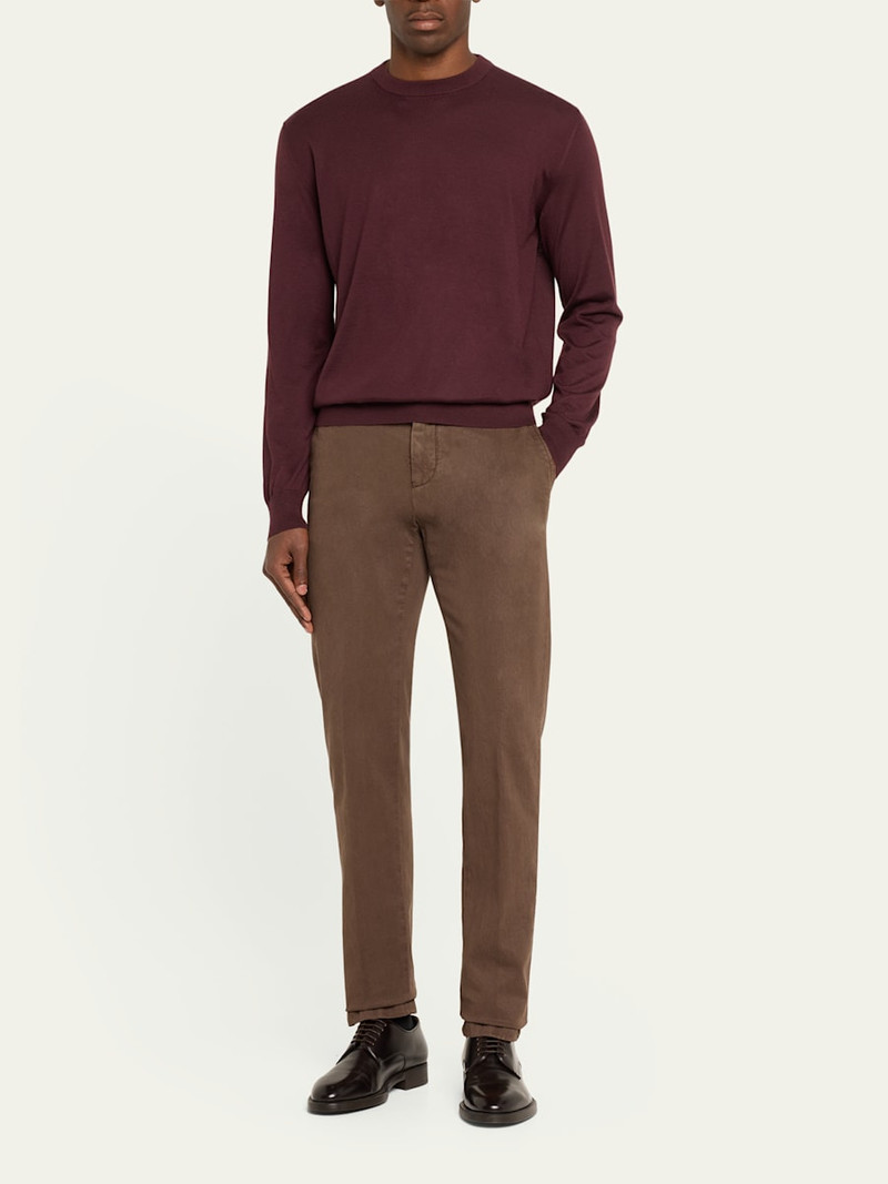 massimo alba Men's Cashmere Stocking Stitch Crewneck Sweater outlook