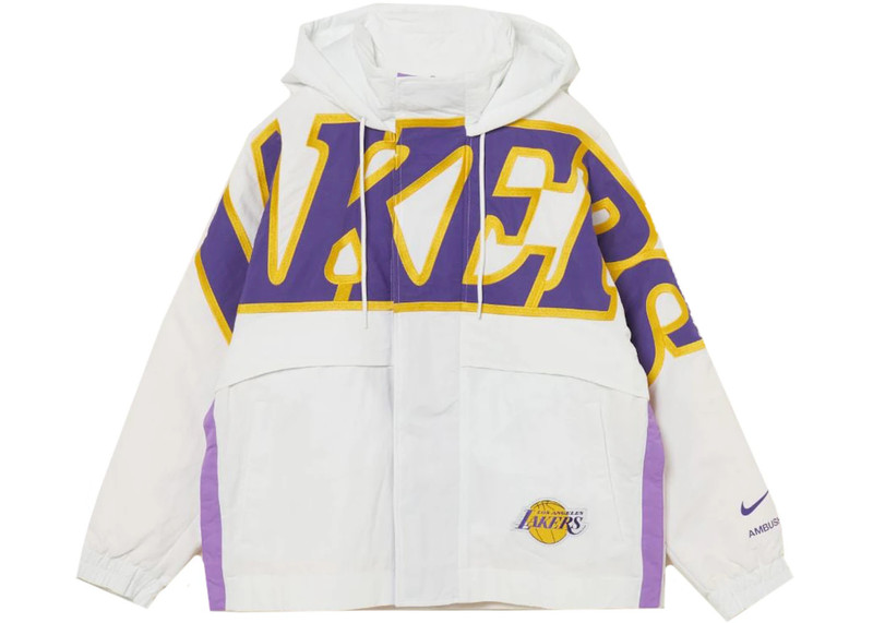 Nike x Ambush NBA Collection Lakers Jacket White/Purple/Gold - 1