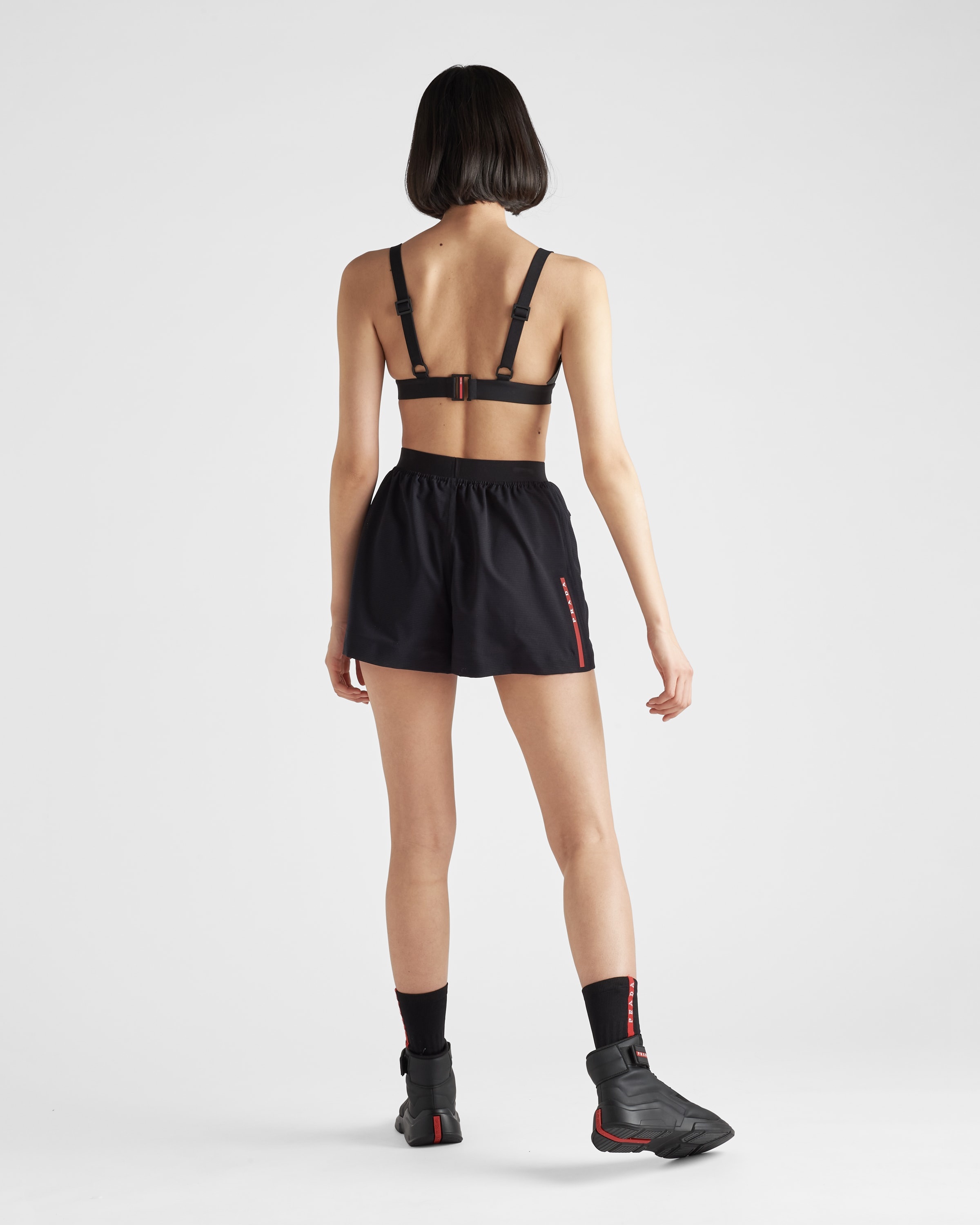 Stretch jersey swimsuit top - 5