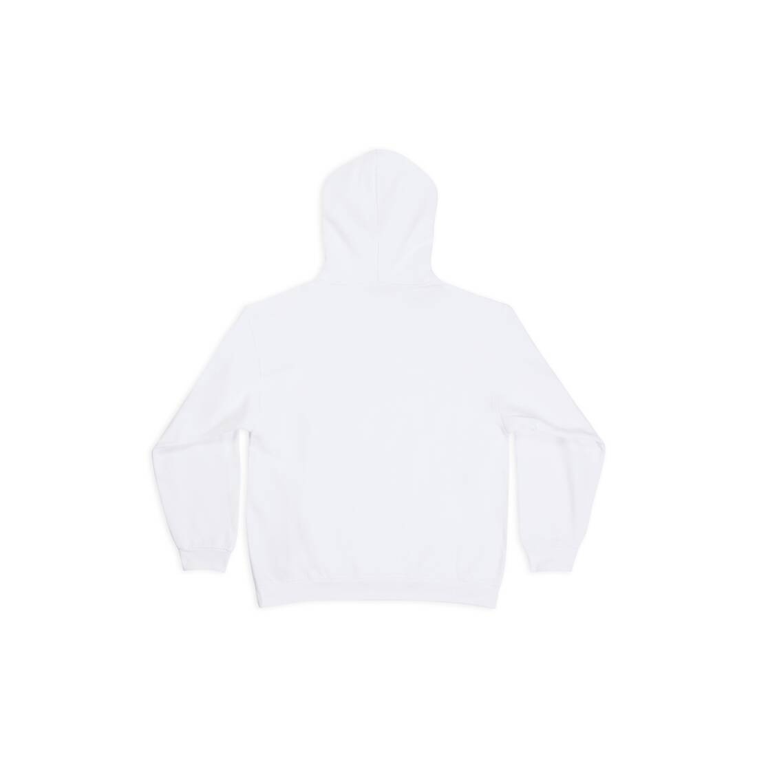 Men's Bb Pixel Medium Fit Hoodie in White - 6