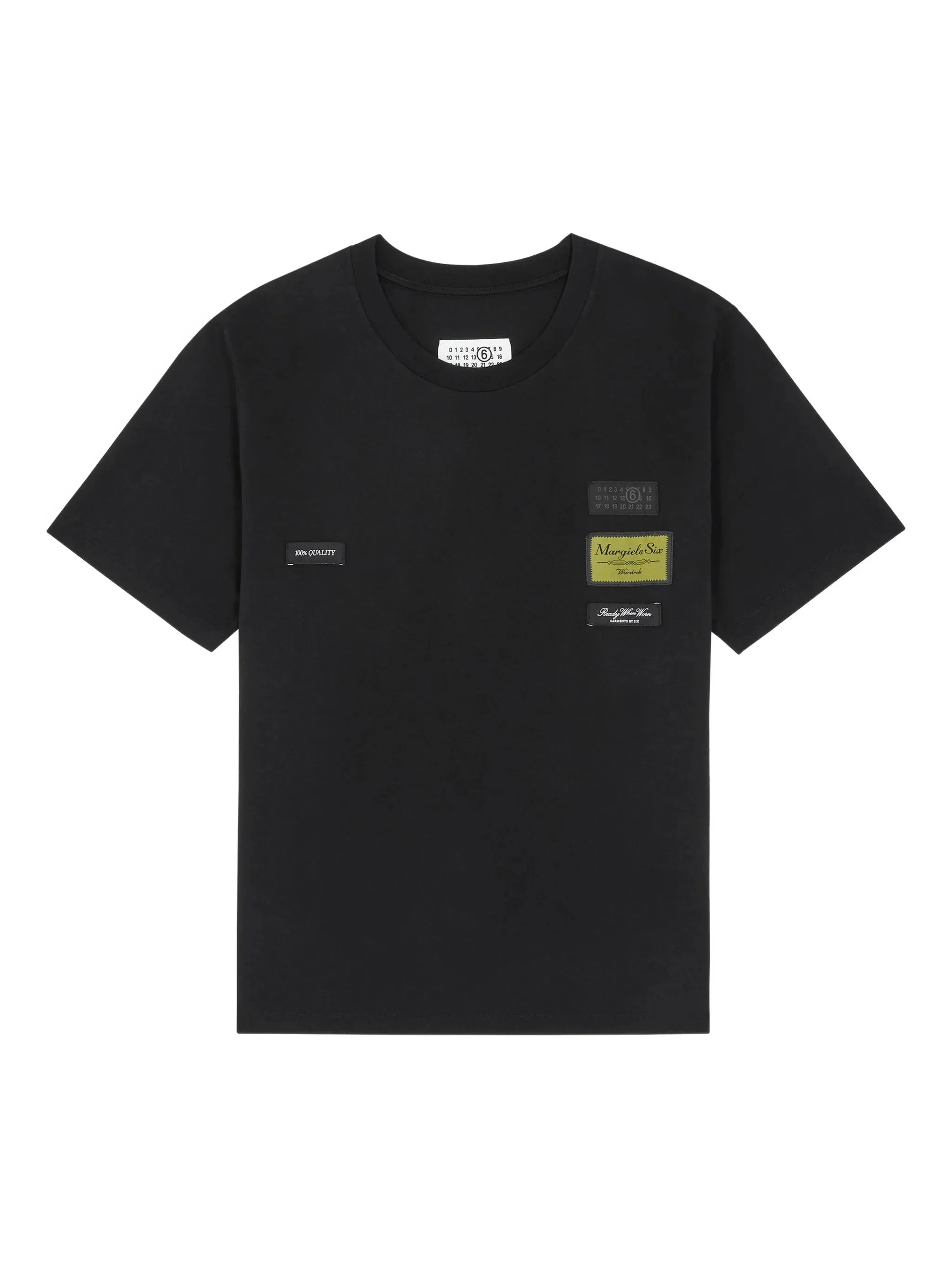 Mm6 Maison Margiela Round-neck Patch-detail T-shirt - 1