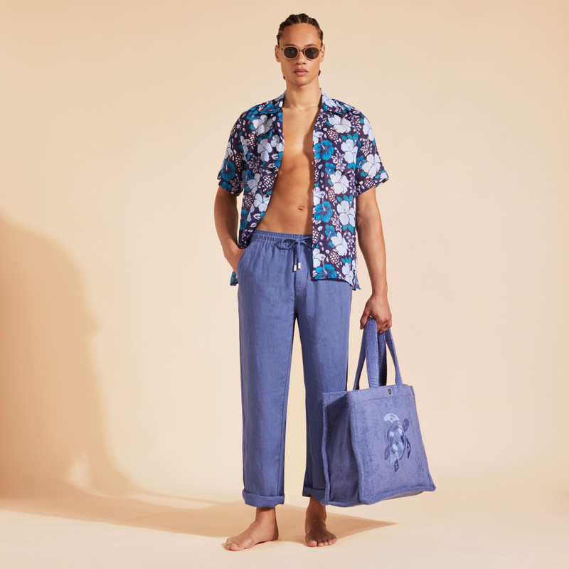 Men Linen Pants Solid 5