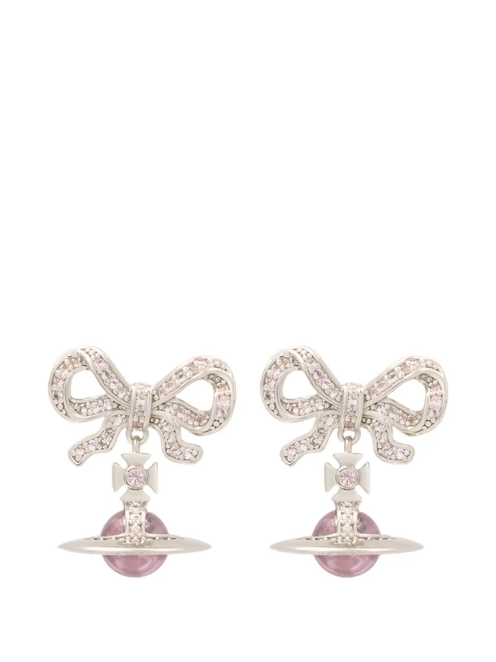 Octavie Orb bow earrings - 1