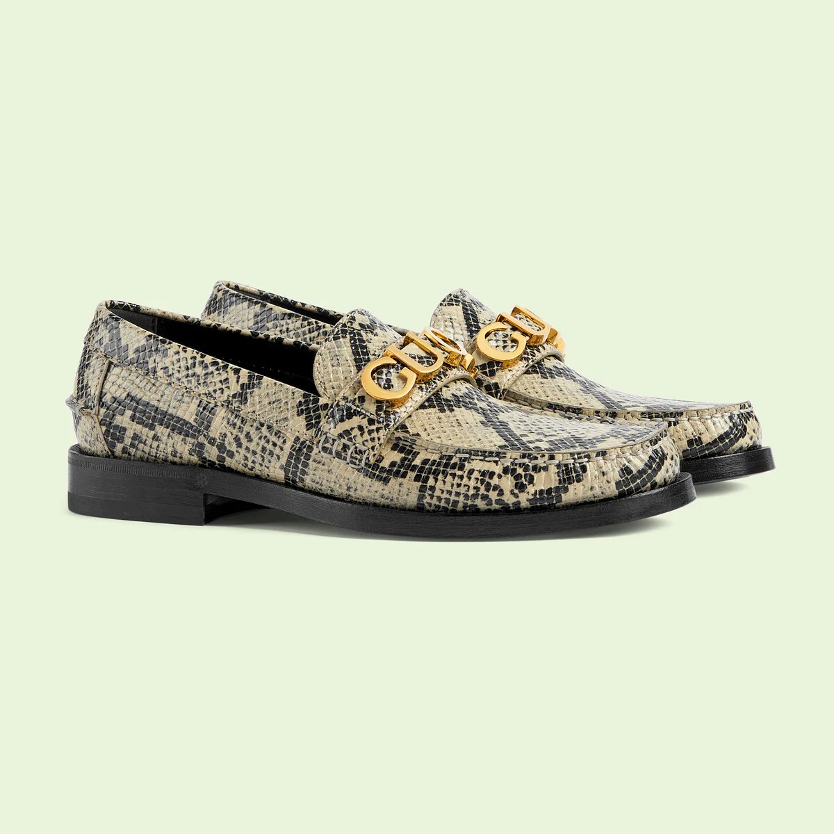 Women's Gucci python print loafer - 2