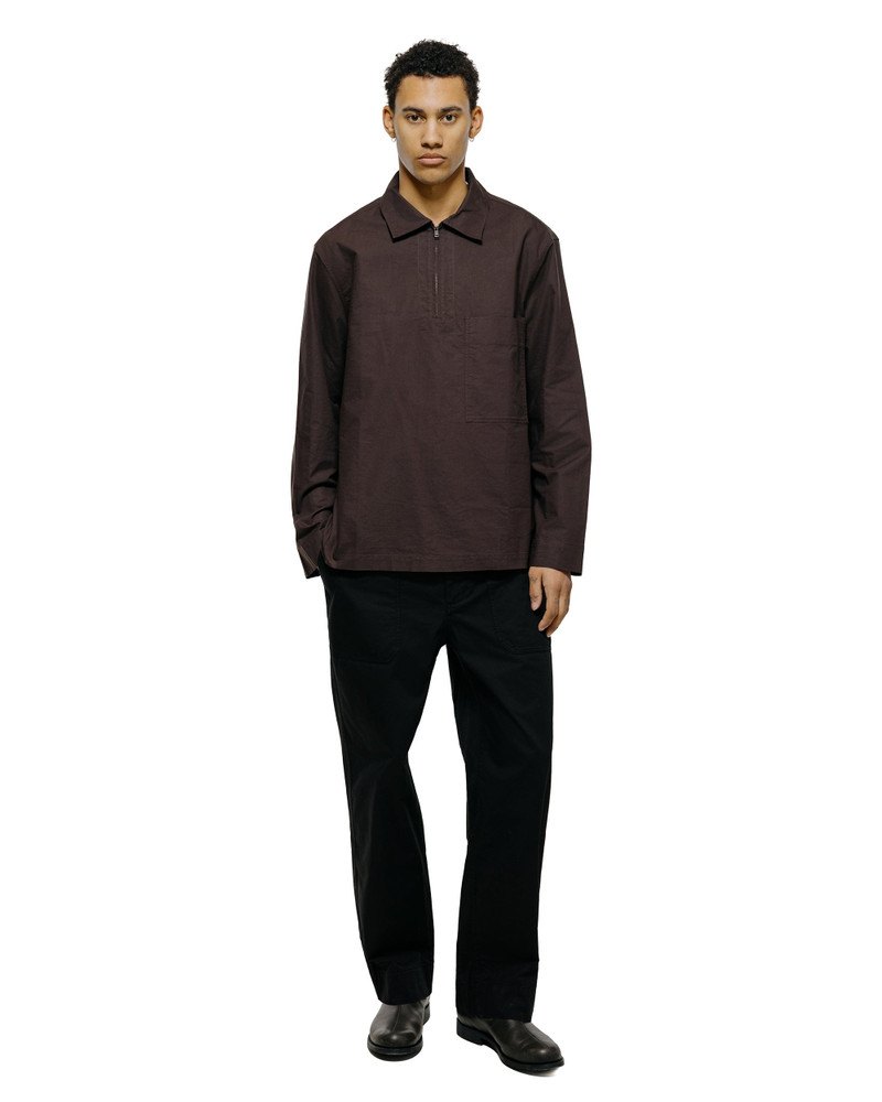 MHL Long Sleeve Half Zip Shirt Cotton Canvas Shirting Earth 4