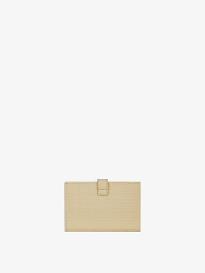 Givenchy GIV CUT WALLET IN 4G LEATHER outlook